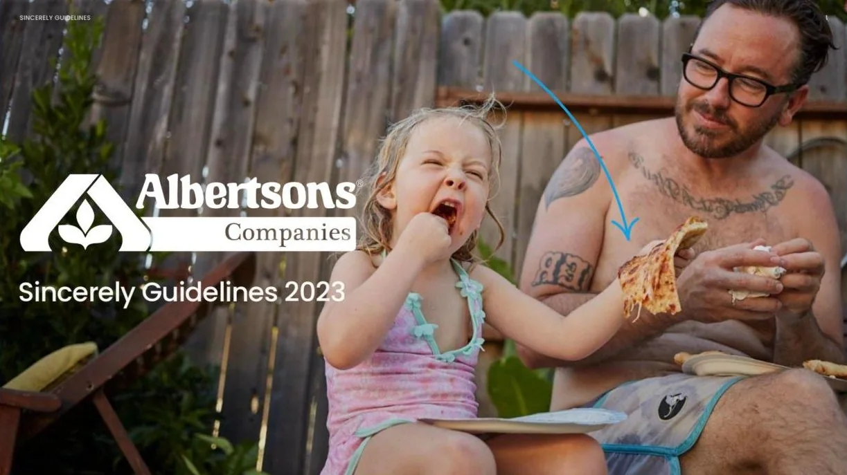 Albertsons Companies Sincerely Guidelines 2023 brand book cover
