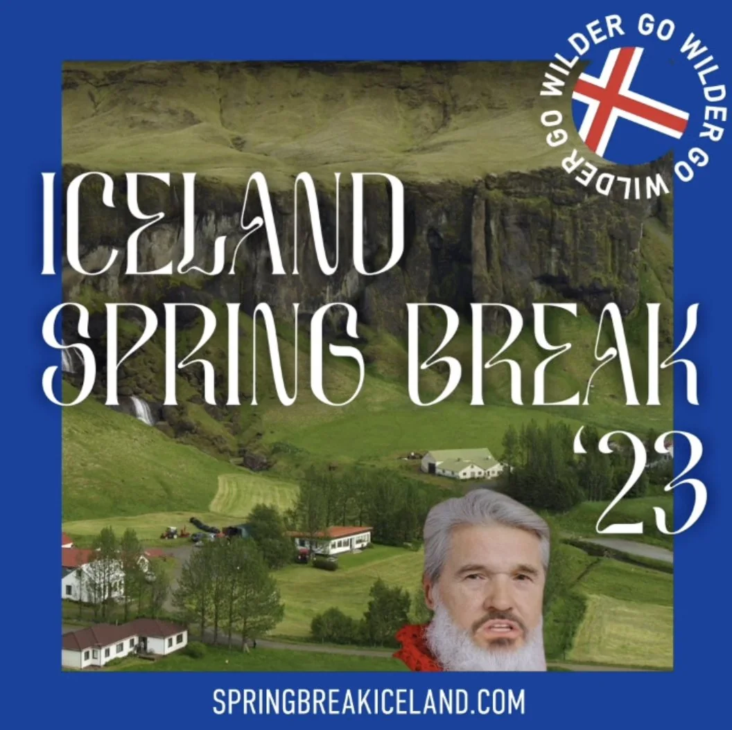 Spring Break Iceland '23 poster