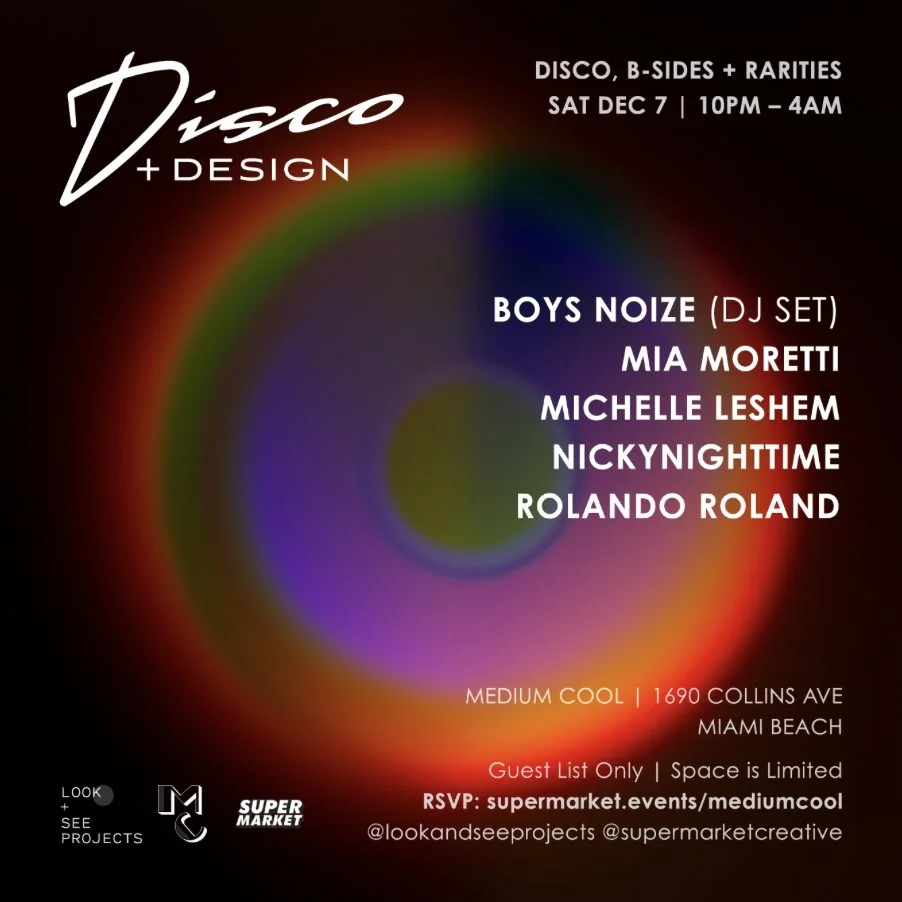 Party flyer: Boys Noize, Mia Moretti, Michelle Leshem, Nickynighttime, Rolando Roland