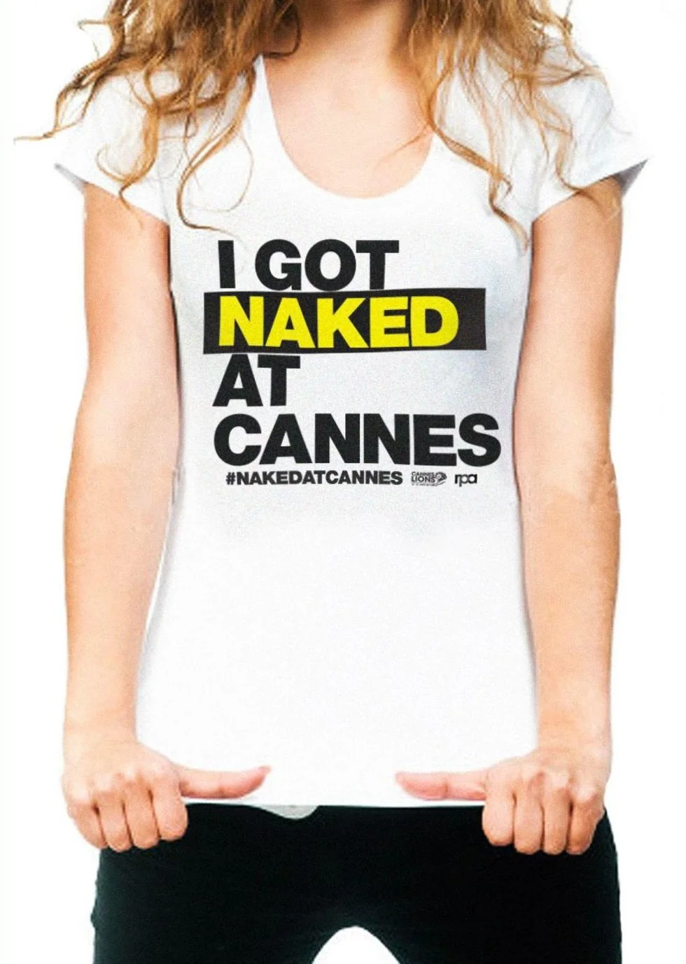 T-shirt: I got naked at Cannes